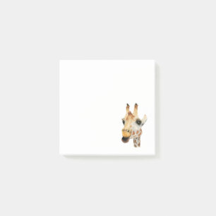 "Chew" Giraffe Watercolor Painting Post-it Notes
