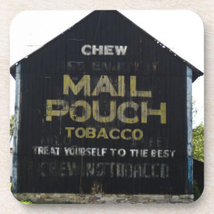 Chew Mail Pouch Vintage Barn Americana Coaster