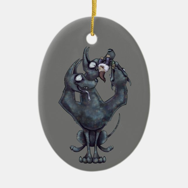 Chew Toy Ceramic Tree Decoration (Front)