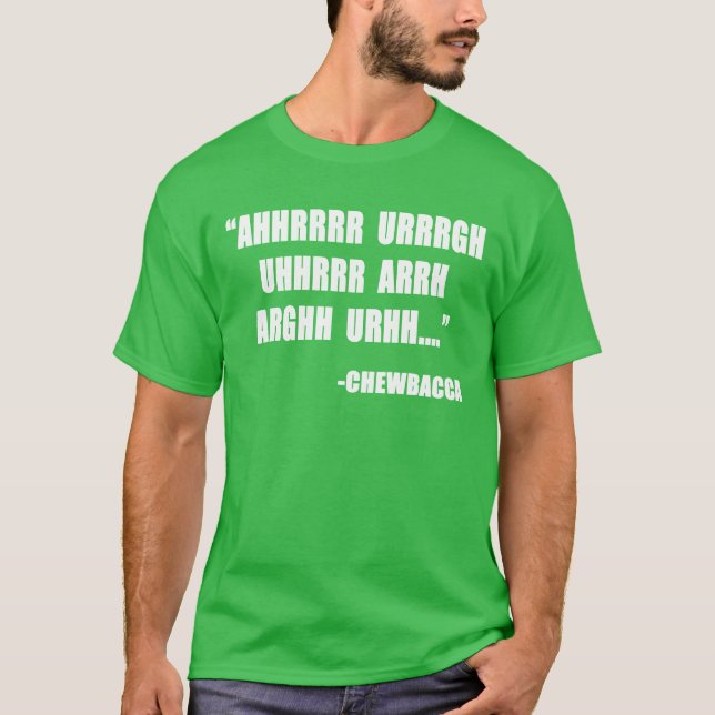 Chewbacca Quote boy T-Shirt (Front)