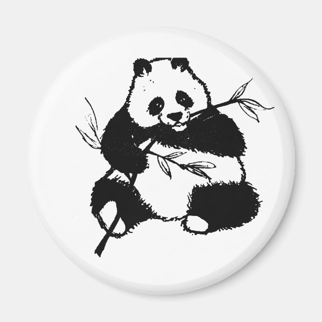Chewing Panda Magnet (Front)