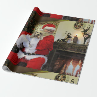 Chewy and Santa Wrapping Paper