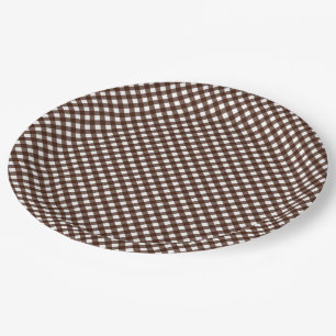 CHEX 13-DARK BROWN-PAPER PLATES