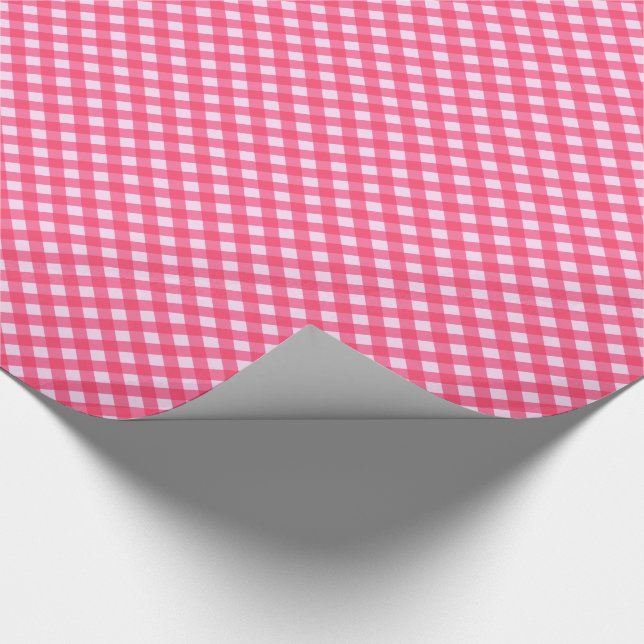 CHEX 1 PINK-GIFT WRAPPING PAPER (Corner)