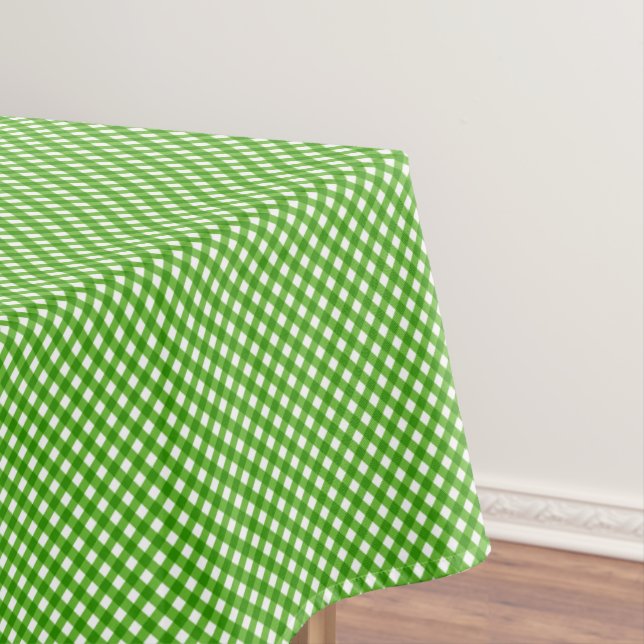 CHEX 2-GREEN-COTTON TABLECLOTH 52x70in (In Situ)