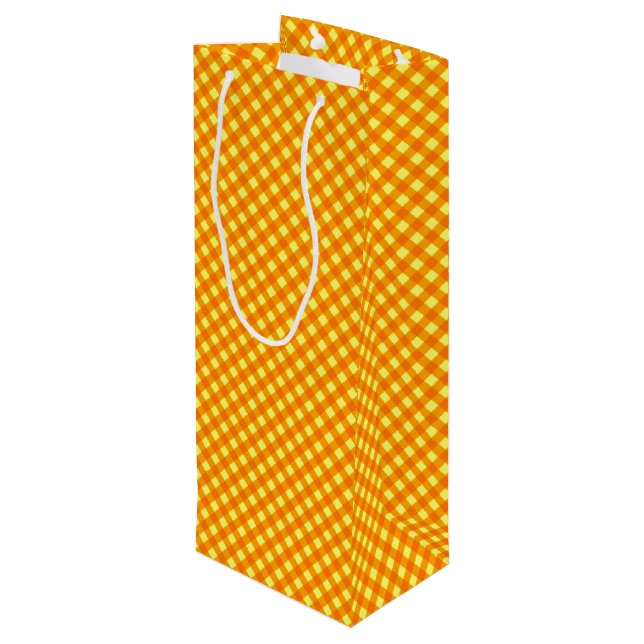 Chex 3-ORANGE YELLOW-WINE BOTTLE GIFT BAG (Back Angled)