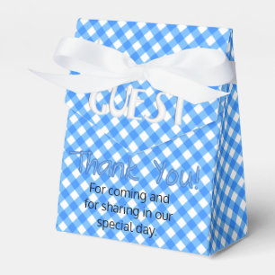 Chex 6-Pastel Blue-PARTY FAVOR BOX, tent style Favour Box