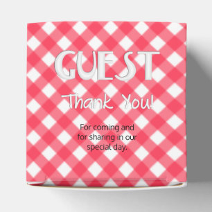 Chex 7-WATERMELON RED-PARTY FAVOR BOX,sq heart box