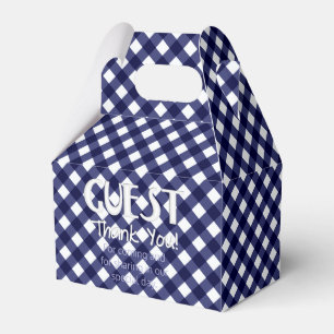 Chex 9-BLUE-PARTY FAVOR BOX, gable style Favour Box