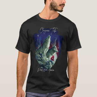 Cheyenne American Indian Tribe Wolf Pride Howling  T-Shirt