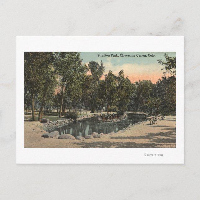 Cheyenne Canyon, Colorado - Stratton Park View Postcard (Front)