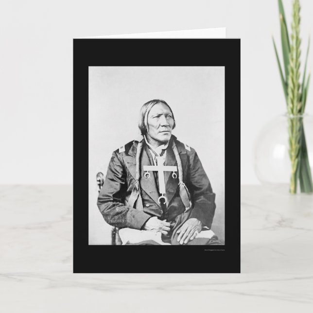 Cheyenne Indian Little Robe 1870 Card (Front)