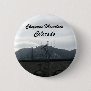 Cheyenne Mountain, Colorado 6 Cm Round Badge