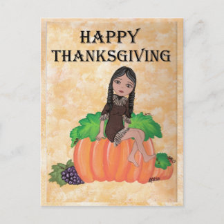 “Cheyenne” Thanksgiving Quantum Cutie Holiday Postcard