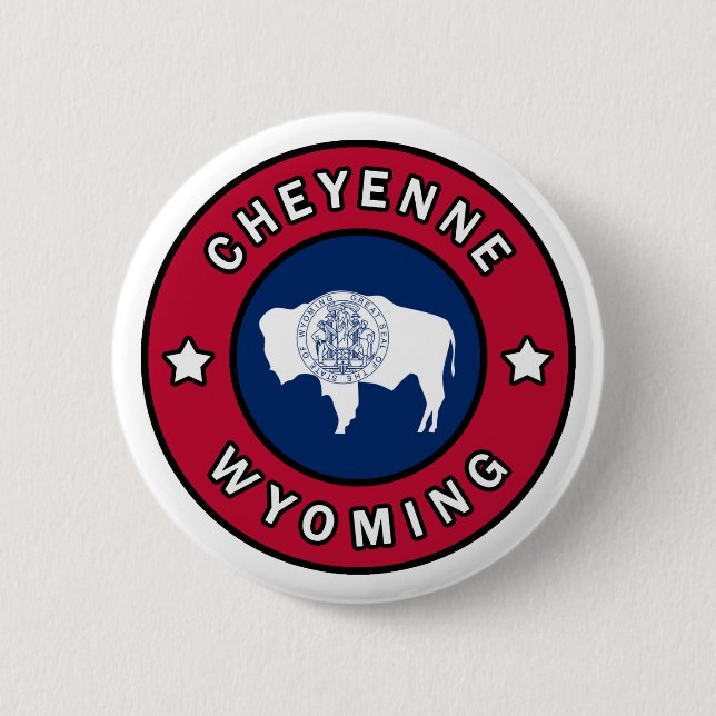 Cheyenne Wyoming 6 Cm Round Badge (Front)