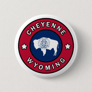 Cheyenne Wyoming 6 Cm Round Badge