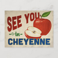 Cheyenne Wyoming Apple - Vintage Travel