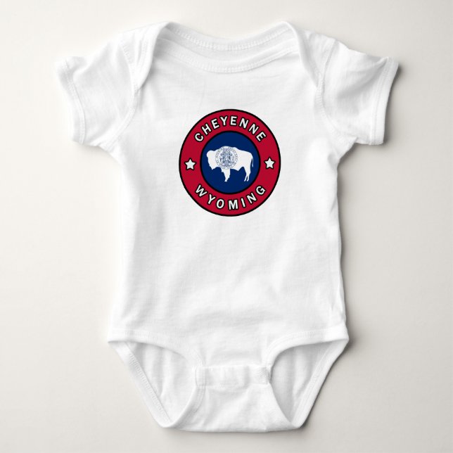 Cheyenne Wyoming Baby Bodysuit (Front)