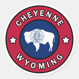 Cheyenne Wyoming Classic Round Sticker