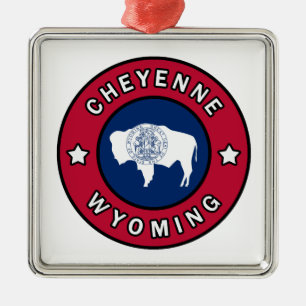 Cheyenne Wyoming Metal Tree Decoration