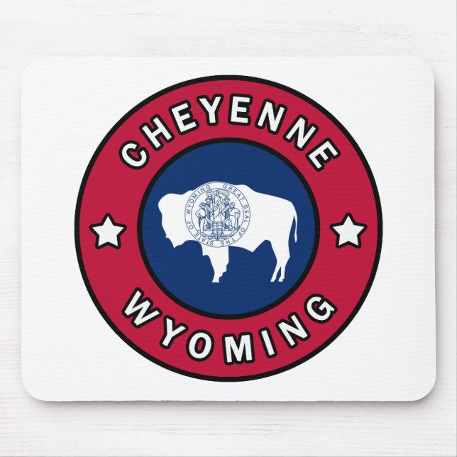 Cheyenne Wyoming Mouse Mat (Front)