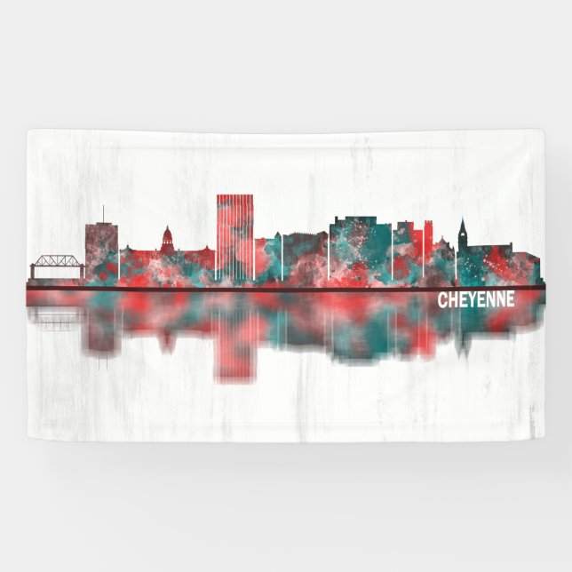 Cheyenne Wyoming Skyline Banner (Horizontal)