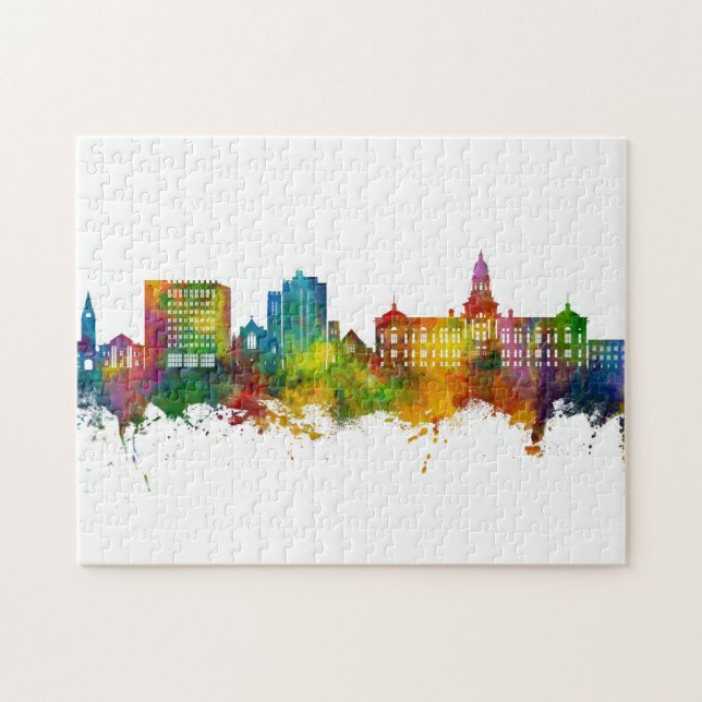 Cheyenne Wyoming Skyline Jigsaw Puzzle (Horizontal)