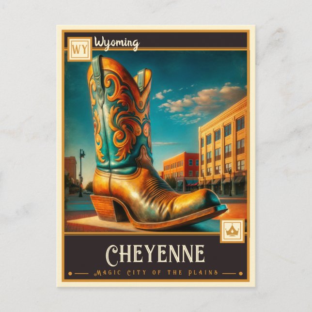 Cheyenne, Wyoming | Vintage Postcard (Front)