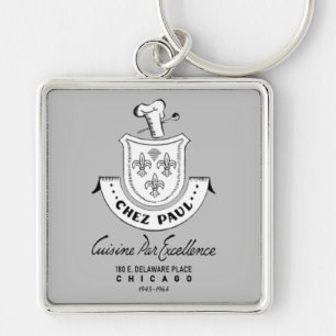 Chez Paul French Restaurant, Chicago, 1945-1964 Key Ring