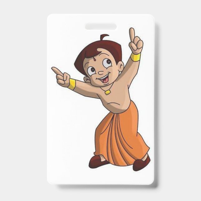 "Chhota Bheem Adventure Clipboard: Where Fun Meets ID Badge (Front)