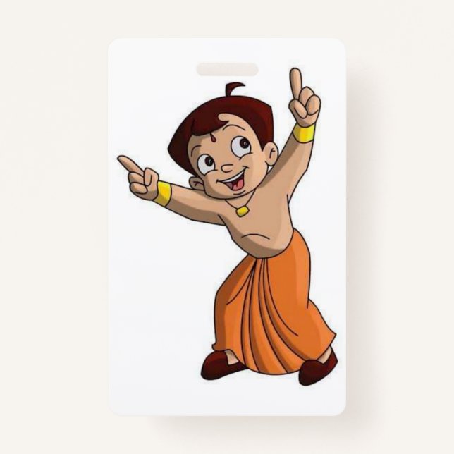 "Chhota Bheem Adventure Clipboard: Where Fun Meets ID Badge (Front)