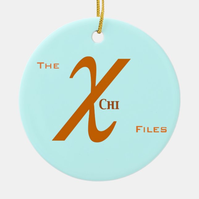 Chi FIles Ornament (Aquamarine) (Front)