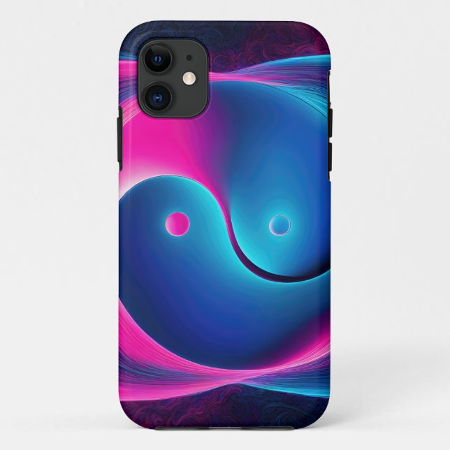 Chi Fusion: Vibrant Yin Yang Energies Case-Mate iPhone Case (Back)