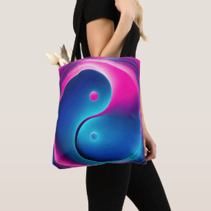 Chi Fusion: Vibrant Yin Yang Energies Tote Bag