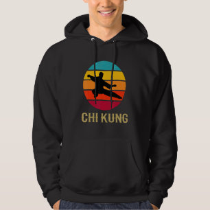 Chi Kung Vintage Sunset Chinese Martial Arts Style Hoodie