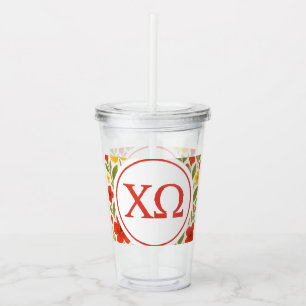 Chi Omega Acrylic Tumbler