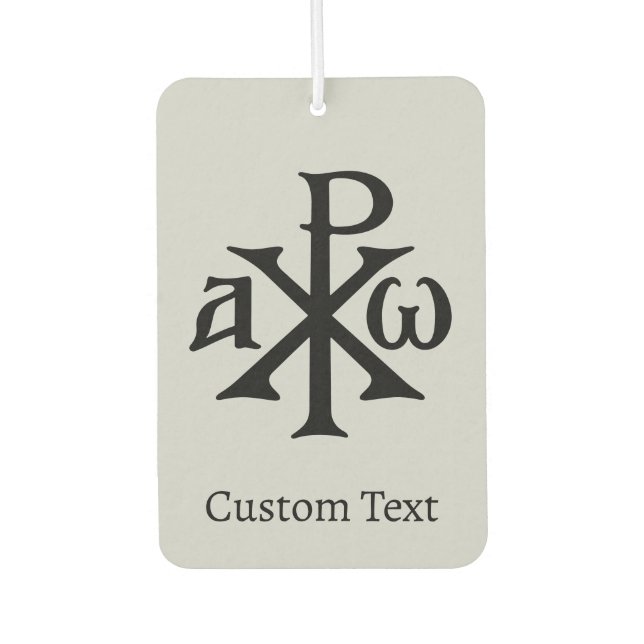 Chi Rho Christogram Car Air Freshener (Front)