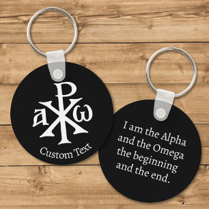 Chi Rho Christogram Key Ring