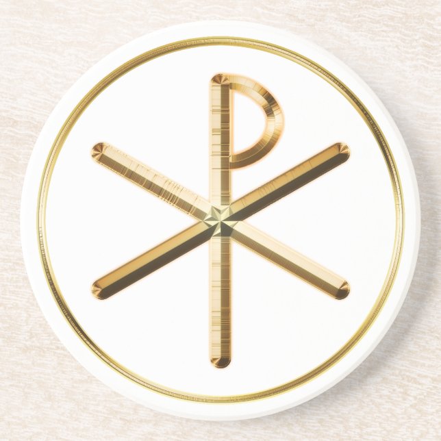 Chi-Rho glow Coaster (Front)