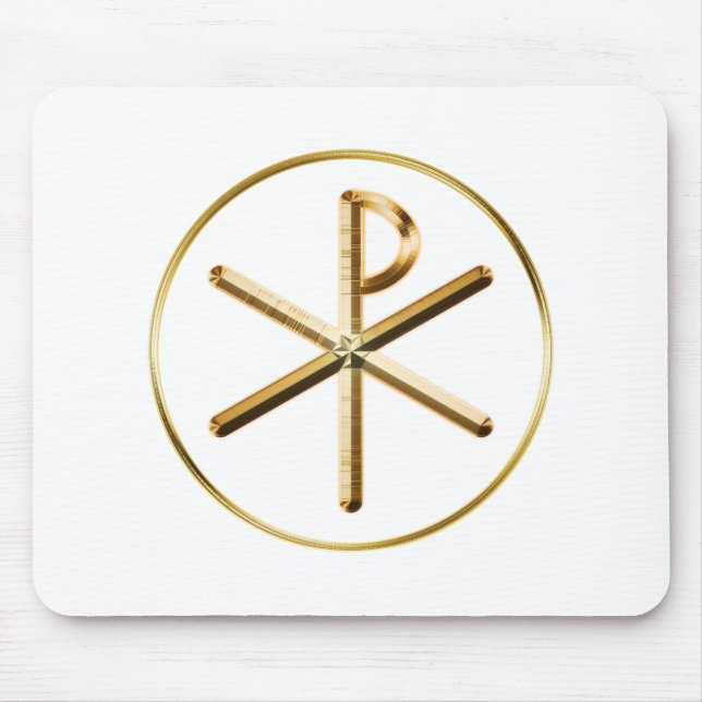 Chi-Rho glow Mouse Mat (Front)
