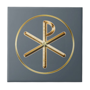 Chi-Rho glow Tile