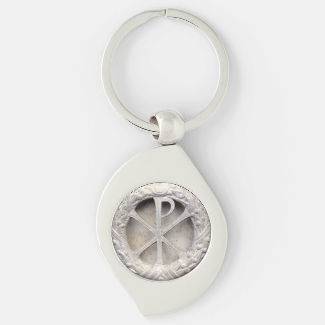 Chi Rho Monogram Key Ring (Front)