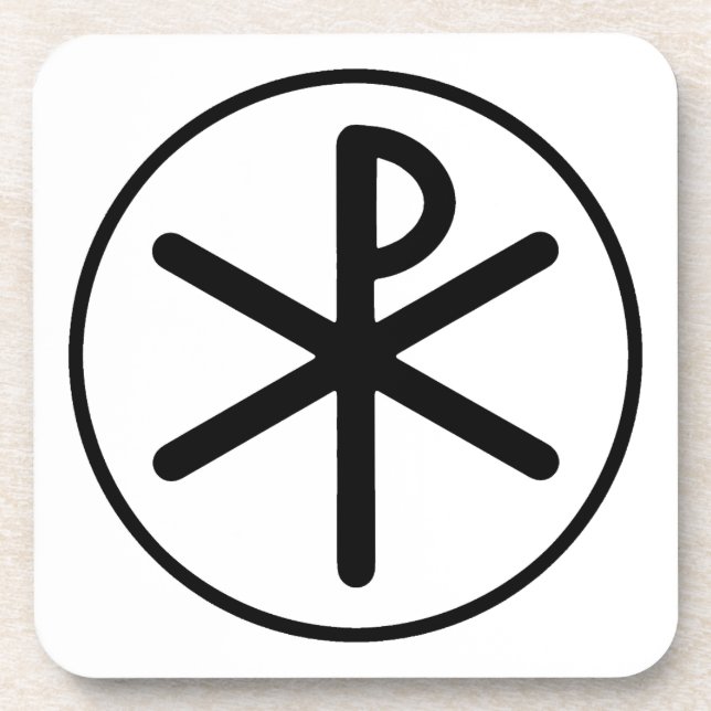 Chi-rho symbol coaster (Front)