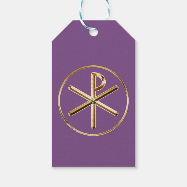 Chi-rho symbol gift tags (Front)