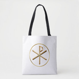 Chi-rho symbol tote bag