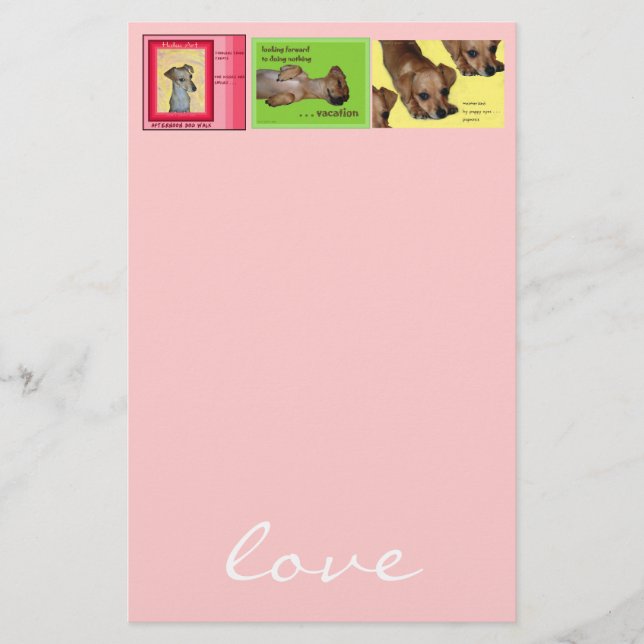 Chi-weenie Stationery (Front)