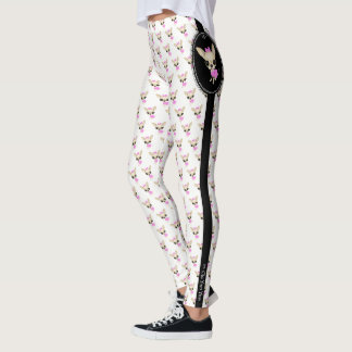 Chi Yum Yum print leggings- logo Leggings