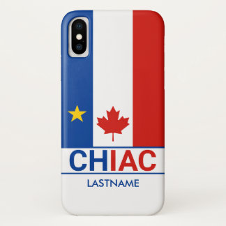 Chiac Acadian Canadian Flag Personalise iPhone X Case