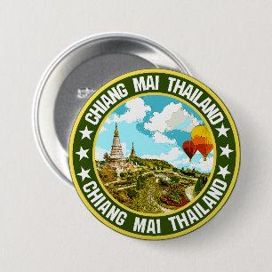 Chiang Mai                                         7.5 Cm Round Badge