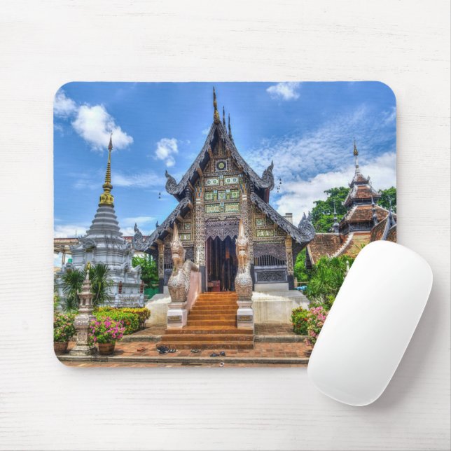 chiang mai temple mouse mat (With Mouse)